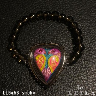 Leila Amulets สาลิการูปหัวใจ (พร้อมกำไลหินฟรีตามรูป)