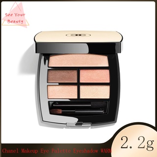 Chanel les beiges Healthy Glow Natural  Eye Palette Eyeshadow WARM 2.2g. / 4.5g (ชาแนล) ชาแนลอายแชโดว์ห้าสี