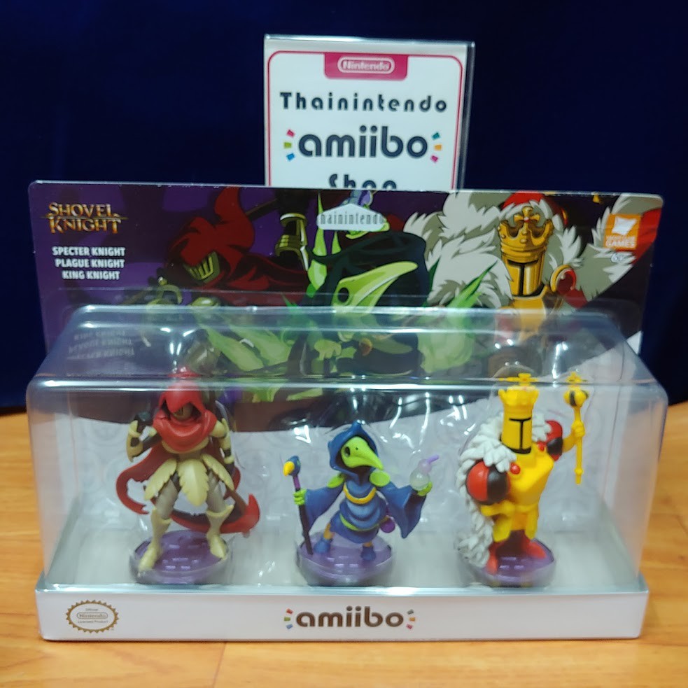 (ใช้โค้ดคุ้มได้) amiibo Shovel Knight Trio Pack (Specter Knight, Plague Knight, King Knight)