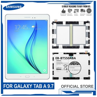 For Samsung Galaxy Tab A 9.7 Battery Original, Fit T550, T555,Model: EB-BT550ABE (6000mAh)