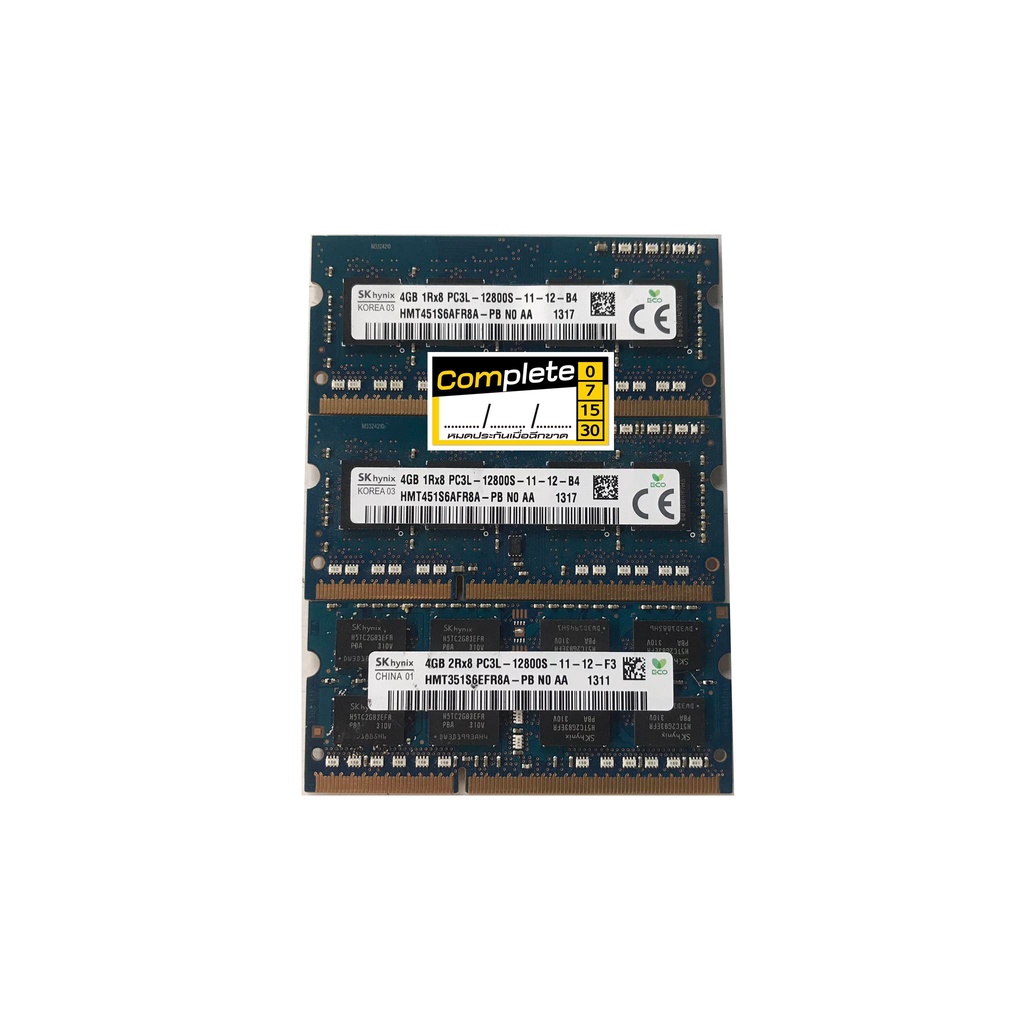 Ram NB(สำหรับโน๊ตบุ๊ค) SK hynix  DDR3L 4GB Bus1600 16ชิป