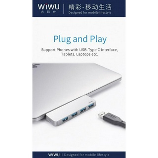 Hoshizora WIWU T6S - 4 in 1 ฮับ USB-C - 4 พอร์ต USB 3.0 #5