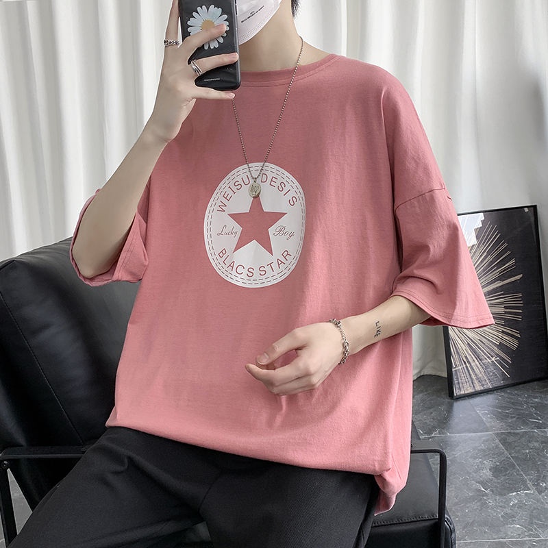 LH.Sunday 🍀 เสื้อยืดสกรีนรูปดาวมีหลากสีให้เลือกใส่กับกางเกงยีนหรือขาสั้งเท่ๆก็ได้ - รูปที่ 3