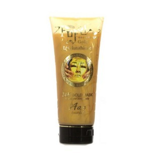 🛒ถูก&amp;แท้✨[หลอดฝาดำ] L-Glutathione 24k Gold Mask มาร์คหน้าทองคำ