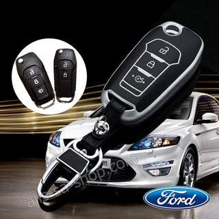 กรอบ-เคส ใส่กุญแจรีโมทรถยนต์ รุ่นเรืองแสง All New Ford Ranger,Everest 2015-20 Key 2-3 ปุ่ม