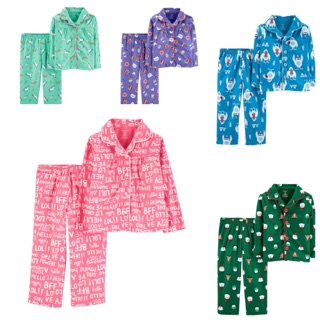 ชุดนอนเด็ก 2 pieces Pajamas มีทั้งลายเด็กผู้ชายและเด็กผู้หญิง เซ็ท 2 ชิ้น เสื้อแขนยาว+กางเกงขายาว