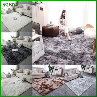 BO พรม ผ้าปูพื้น120x80cm/120x160cm พรมขนยาวนุ่ม พรมปูพื้น พรมห้องนั่งเล่น พรมห้องนอน พรมผืนใหญ่ นขนนุ่มหนา