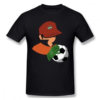 คอลูกเรือใหม่ เสื้อยืดผ้าฝ้าย พิมพ์ลายการ์ตูนฟุตบอล Capn Tsubasa About Football แฟชั่นS-5XL