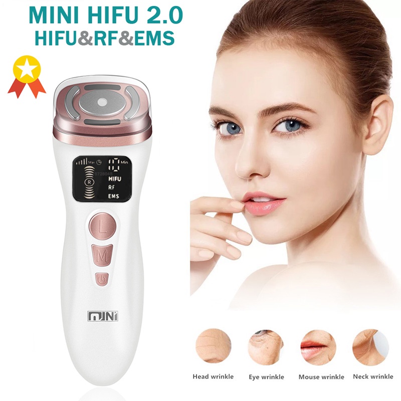 ใหม่ เครื่องอัลตราซาวด์ Mini HIFU ขนาดเล็ก RF Fadiofrecuencia EMS ยกกระชับผิว ลดริ้วรอย ดูแลผิว