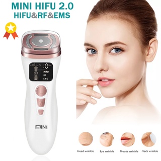 ใหม่ เครื่องอัลตราซาวด์ Mini HIFU ขนาดเล็ก RF Fadiofrecuencia EMS ยกกระชับผิว ลดริ้วรอย ดูแลผิว