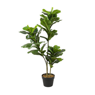 คุ้มสุดๆ!! ต้นไทรใบสักประดิษฐ์  100 ซม. ARTIFICIAL FIDDLE-LEAF FIG SPRING 100CM สินค้าคุณภาพสูง