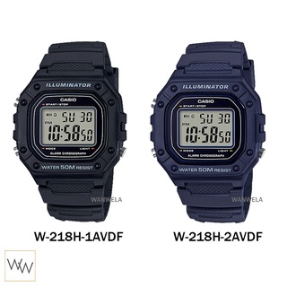 นาฬิกา นาฬิกาข้อมือผู้หญิง [ใส่โค้ดลดเพิ่ม] ของแท้ นาฬิกาข้อมือ Casio รุ่น W-218H ประกัน CMG พร้อมกล่อง