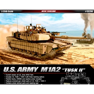 Aademy 13298 U.S.ARMY M1A2 TUSK II 1/35