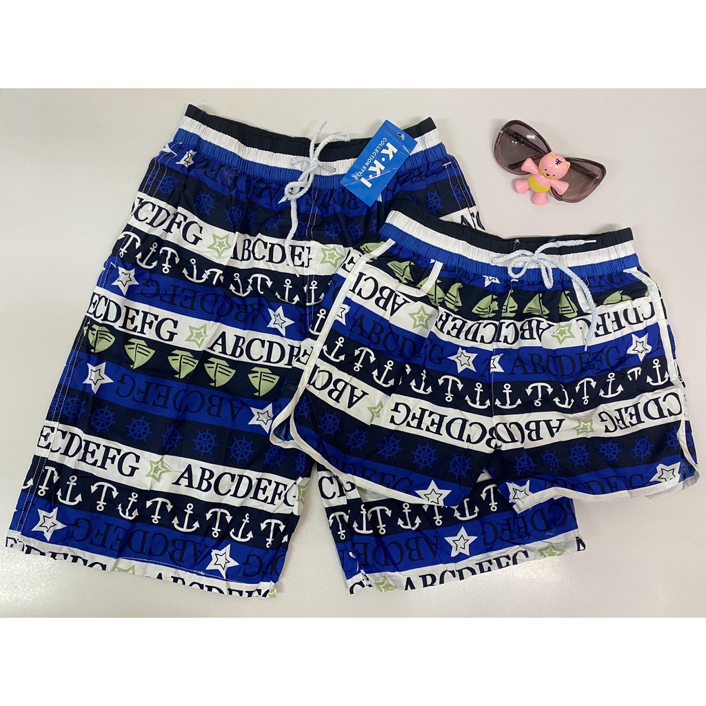 🔥ลด 50.- ใช้โค้ด DET199MAR🔥 กางเกงขาสั้นคู่รัก，ผ้าแห้งไวสีสันสดใส