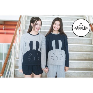 เสื้อแขนยาว ปักกระต่าย🐰น่ารักๆ