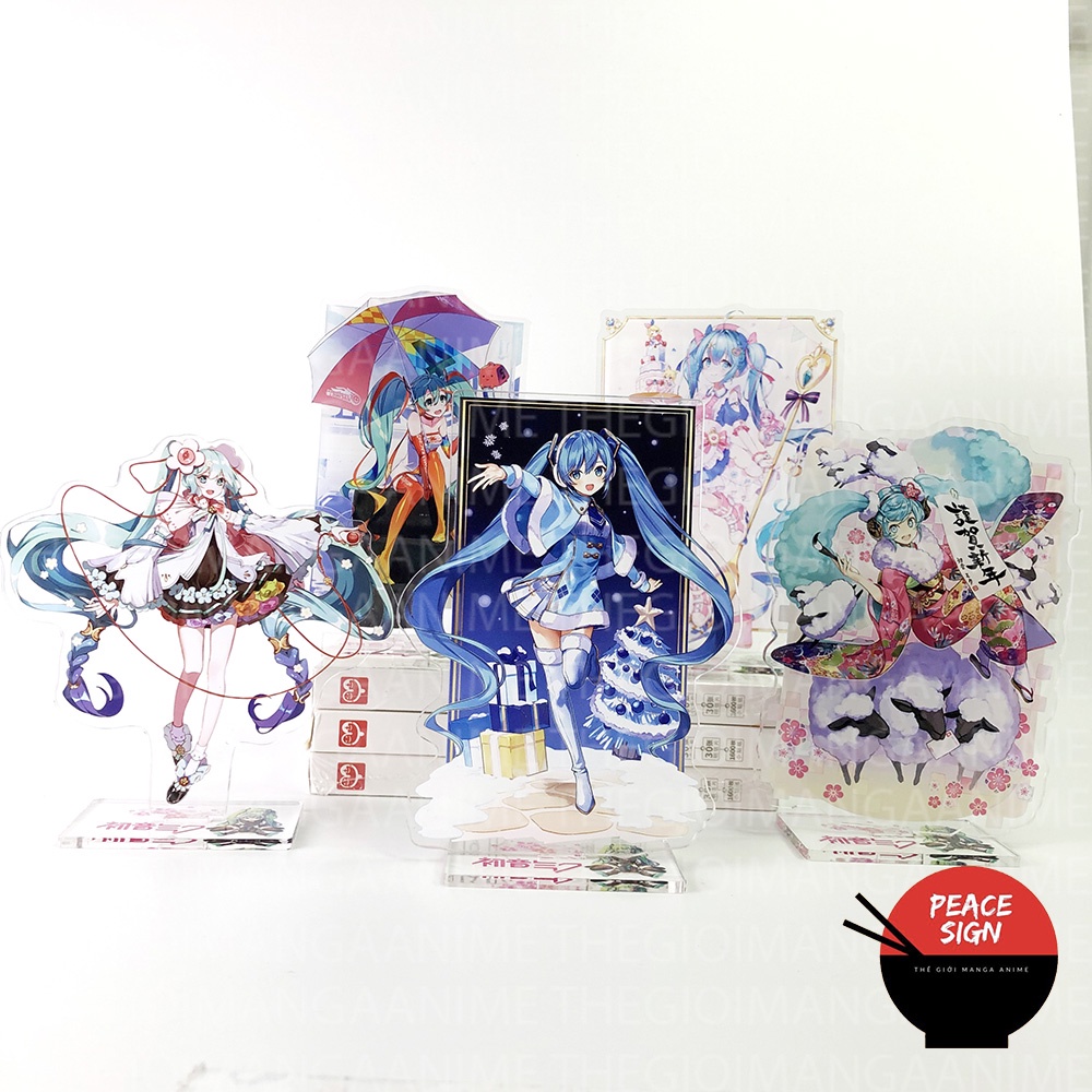 (CARD INCLUDED) Standee รุ่น MIKU HATSUNE Vocaloid photo stand รูปปั้นอะคริลิค Anime micha
