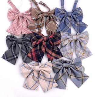 1pc High Quality Lattice Uniform Bow Tie Necktie for Student Girls Supplies Fashion Accessories