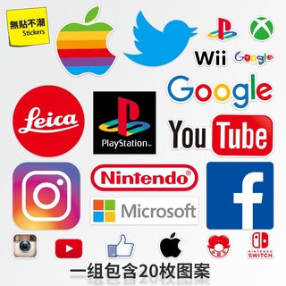 Sticker 20pcs/set Dating social software program laptop sticker personalized mobile phone flat suitcase helmet waterproof sticker