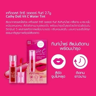 Cathy Doll Vit C Water Tint 2.7G ทิ้นท์วิตซี บำรุงปาก สีแน่นติดทน