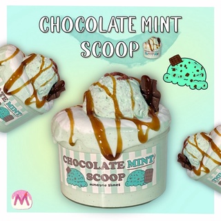 สไลม์DIY CHOCOLATE MINT SCOOP (ไอศครีมช็อกโกแลตมิ้นท์) | minaynoslimes