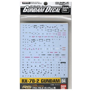 (เหลือ1ชิ้น) 4573102575159 GUNDAM DECAL 84 RG 1/144 RX-78-2 GUNDAM