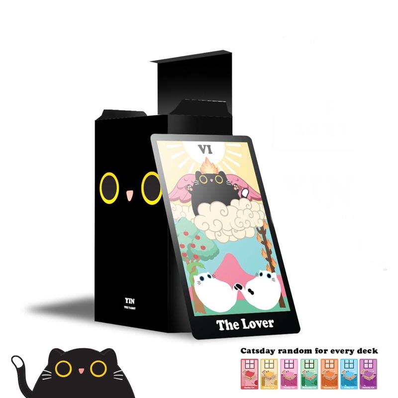 ไพ่ทาโรต์ ไพ่ยิปซี แมวหยิน-หยาง TAROT CARDS : Yin-Yang the cat  ไพ่ทาโรต์ ไพ่ยิปซี แมวหยินหยาง (แมวด