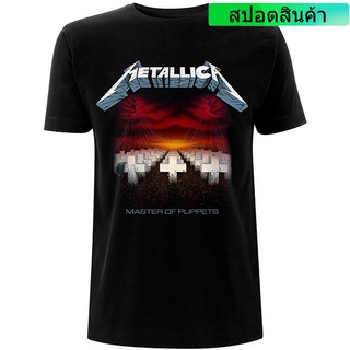 เสื้อยืด พิมพ์ลาย Metallica Master Of Puppets สีดํา สําหรับผู้ชาย