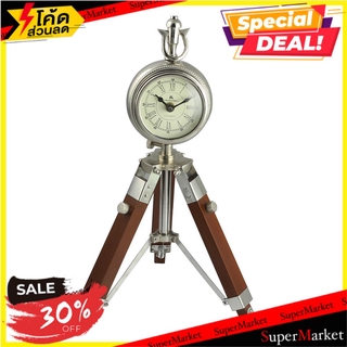 นาฬิกา HOME L&amp;S WOODEN WAOT205/4 3 นิ้ว สีเงิน นาฬิกา TABLE CLOCK HOME L&amp;S WOODEN WAOT205/4 3" SILVER