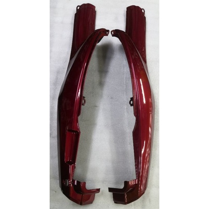 Y100/2JG ชุดฝาครอบด้านข้างร่างกายสีแดง/ฝาครอบด้านข้างยาว/COVER PANJAANG/YAMAHA Y 100/2 JG