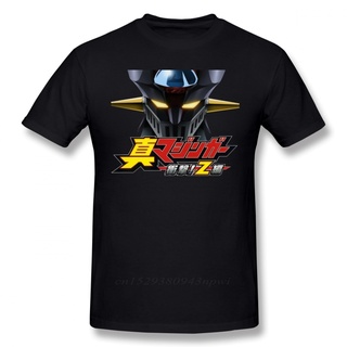 เสื้อยืดผ้าฝ้าย เสื้อยืดแขนสั้น ผ้าฝ้าย พิมพ์ลายการ์ตูนอนิเมะ Mazinger Z Shin สําหรับผู้ชาย