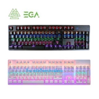 EGA  Type-K3 มีไฟRGB Gaming Keyboard คีย์บอร์ดมาโคร Blue Switch