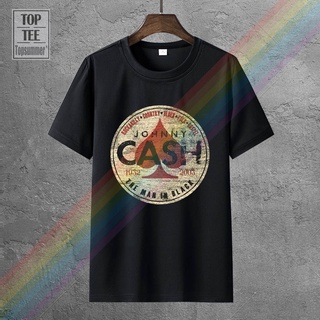 เสื้อยืดผ้าฝ้ายเสื้อยืด ลาย Johnny Cash In BlackL XL  XXL 3XL