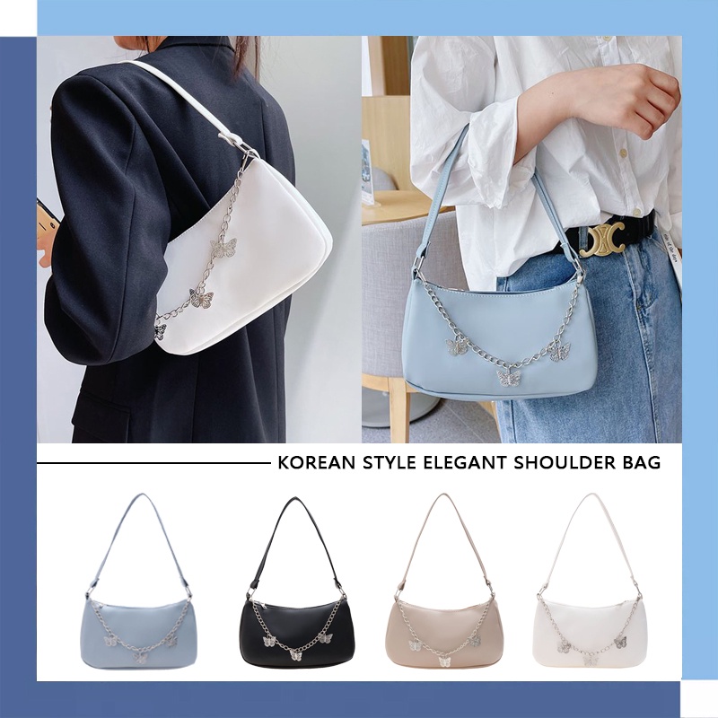 [พร้อมส่ง]กระเป๋าถือ หนังเทียม มีซิป สไตล์วินเทจ สําหรับผู้หญิง (2051)