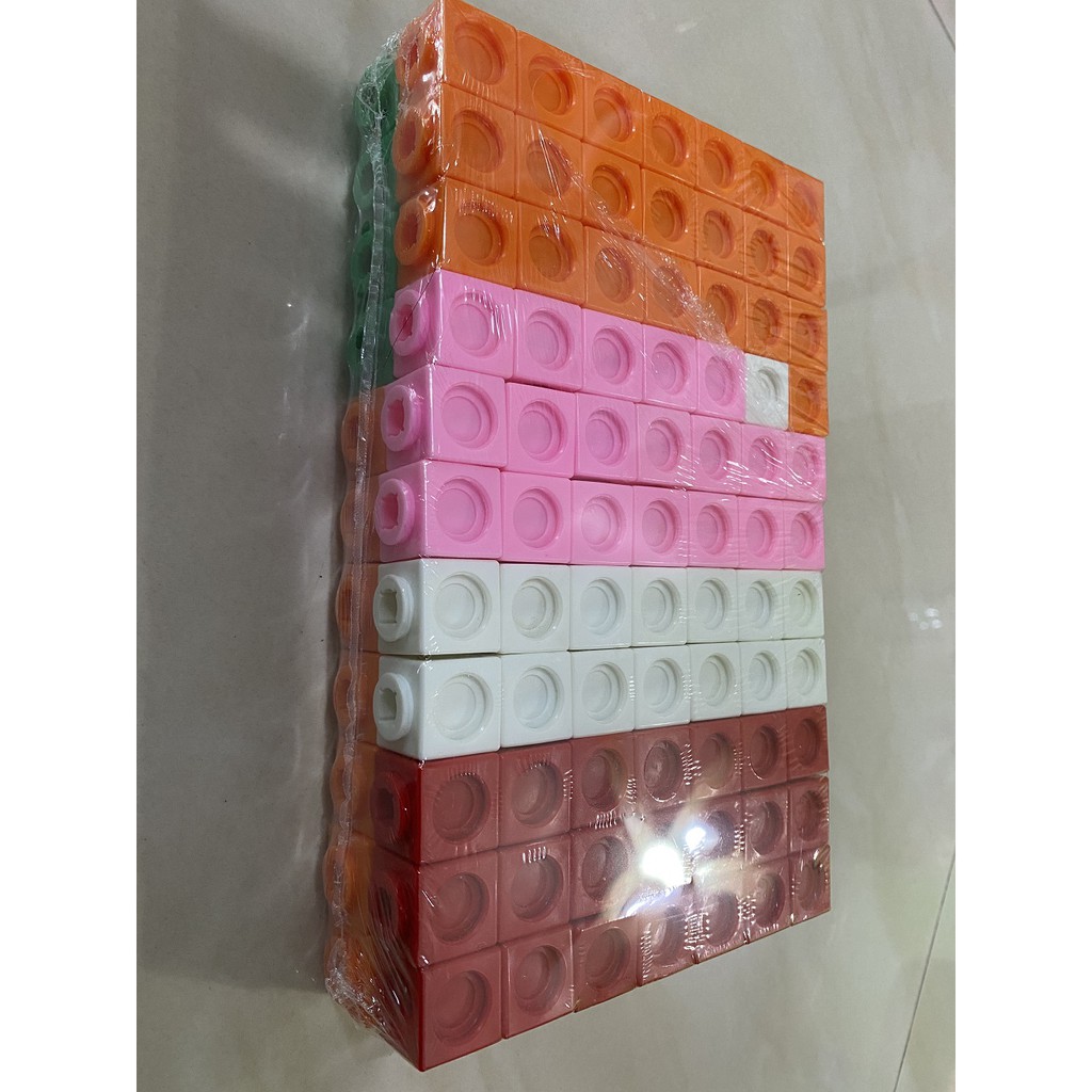 ชุดลูกบาศก์ Learning Resources MathLink Cubes 154 ชิ้น มืองสอง สภาพ 95%