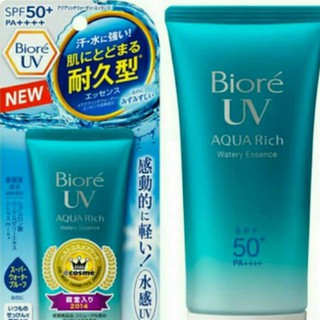 Biore UV Aqua Rich Watery Essence SPF50+/PA+++ (บิโอเร ยูวี อะคอวริช วอเตอรรี่ เอสเซนต์ SPF50+/PA+++) 85g.