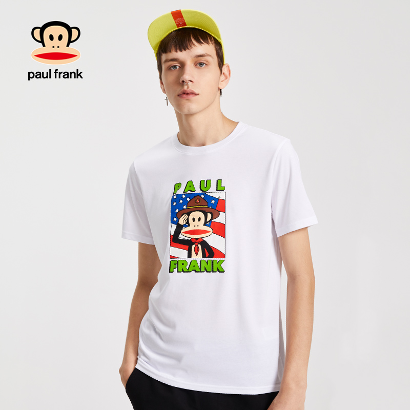 Paulfrank / Big Mouth เสื้อยืดแขนสั้นสไตล์เกาหลีสําหรับผู้ชาย