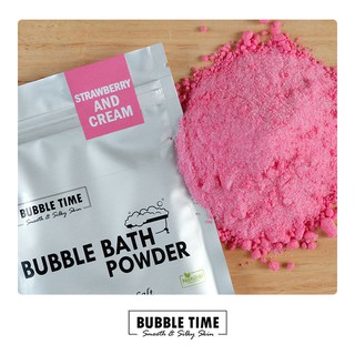 🍓 Bubble bath สบู่ทำฟอง ในอ่างอาบน้ำ กลิ่น Strawberry and Cream 🍓