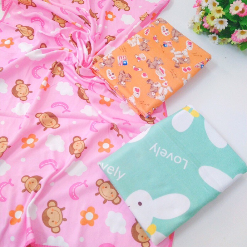แพ็ค 6 ผืน ผ้าขนหนูห่อตัวเด็กทารก ผ้าเช็ดตัวเด็ก รุ่นสีหวาน ราคา ถูกที่สุด ดีลบีเคเค แกลเลอรีภาพที่ 6