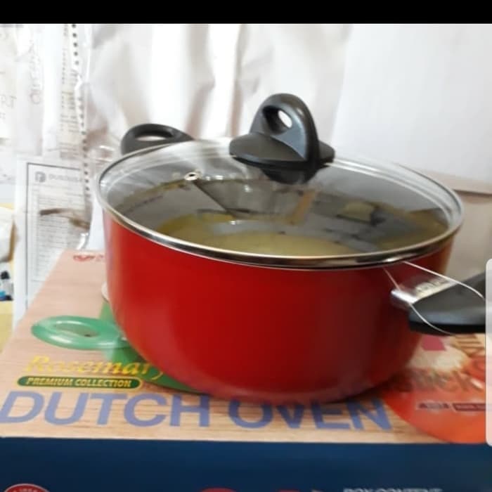 กระทะ Dutch OVEN SUPRA 24 ซม. TEFLON ROSEMARY ฝาแก้วหนา