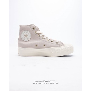 Converse All Star Lift รองเท้าแพลตฟอร์มลําลอง ส้นหนา ลายดอกไม้ สําหรับผู้หญิง -1403