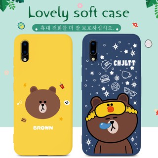 เคสโทรศัพท์มือถือ แบบนิ่ม ลายหมีสีน้ำตาล Vivo S1 Pro V19 Y11 Y15 Y17 Y19 Y12 Y30 Y55 Y50 Y55S Y55L 2019 2020 V17 V15 Pro Y93 Y95 Y91 Y91i Y91C V11i Y5S Z3i Z5i Y85 Y89 V9 YOUTH