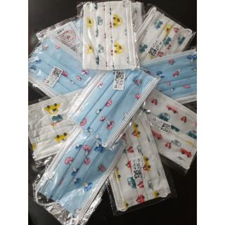 แมสเด็ก พร้อมส่ง  ชิ้นเดี่ยว คละสีฟ้า/ขาว ขายยกเซ็ท