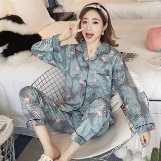 ชุดนอนเซต ชุดนอนขายาว เสื้อและกางเกง ลายสวยมาก พร้อมส่ง