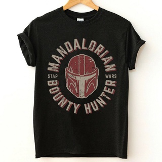 ขายดี!เสื้อยืด พิมพ์ลายหมวกกันน็อคแมนดาลอเรีย Star Wars สําหรับชาย และหญิงS-5XL