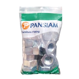 น๊อตตัวเมีย-PAN-SIAM-ขนาด-3|4-นิ้ว-(แพ็ค-13-ตัว)-สีซิงค์ขาว Female Nut-PAN-SIAM-Size-3|4-inch-(Pack-13-Pieces)-White Zin