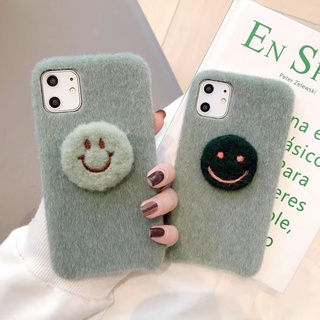 ✨ส่งเชือกเส้นเล็ก✨เคสไอโฟน14 Pro Max 13 12 11 เคส for iPhone 14พลัส ยิ้ม ขนดก พกง่ายๆ การป้องกันการตก Case