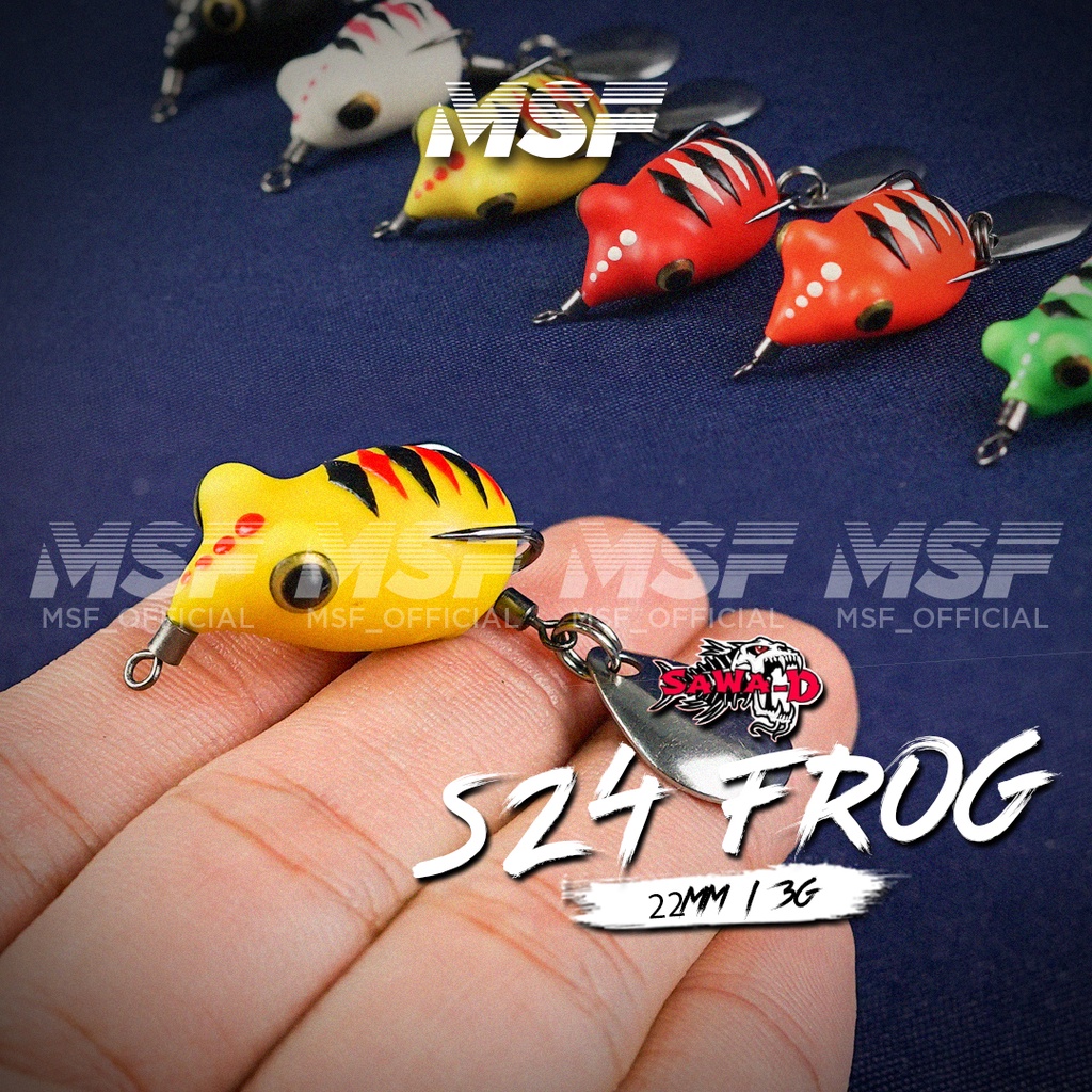 [MSF] Sawa-D S24 Soft Frog | 2.2ซม. / 3ก | ยาฆ่าฮารุอัน | งานหล่อคาตะค |