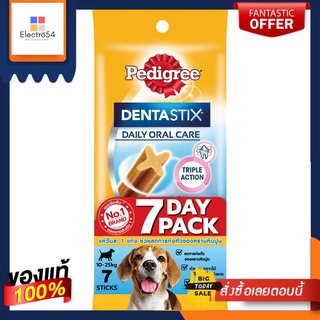 เพดดิกรี เดนต้าสติกสุนัขกลาง7แท่ง 180ก TPEDIGREE DENTA STIX MEDIUM 7PCS. 180G T