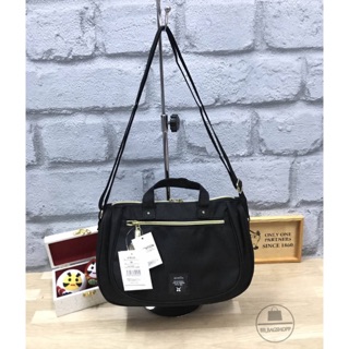 Anello oval mini shoulder bag (outlet) สีดำ