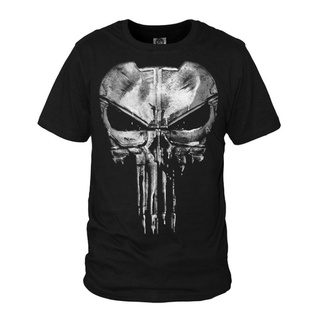 ผ้าฝ้ายคอกลมเสื้อเชิ้ตผู้ชายแฟชั่นผู้ชายเสื้อยืดความแปลกใหม่ Punisher Skull Ghostfrom S-4XL